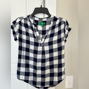 Plaid blouse
